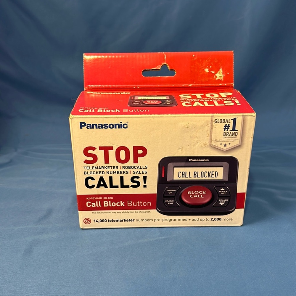 Panasonic KXTG3101b Call Block Button